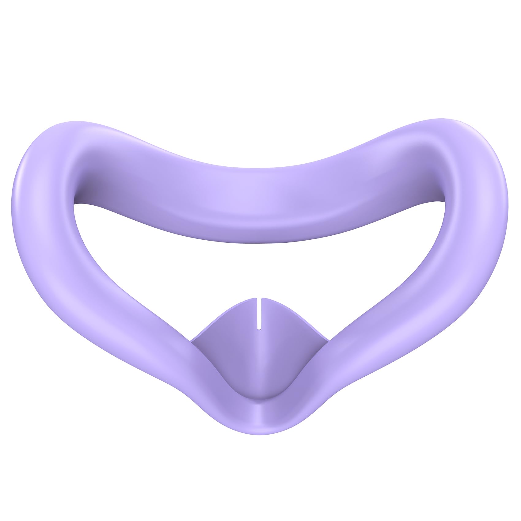 FLOWEBB Silicone Face Cover for Meta Quest 3S - Skin-Friendly Anti-Sweat VR Face Pad with Ventilation & Lightproof Design (Purpl