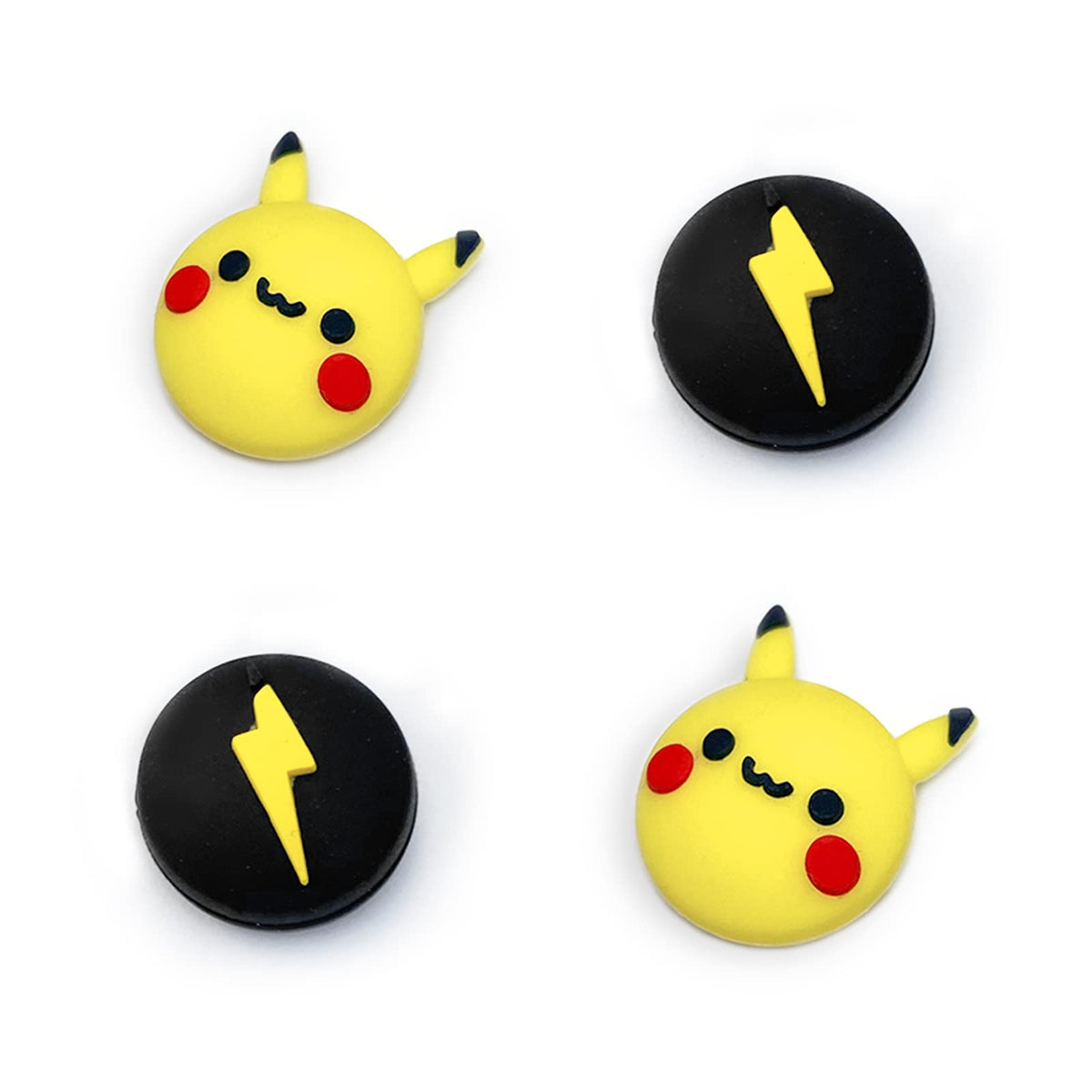 TIKOdirect Cute Thumb Grip Caps Compatible with Switch Joy-con/Switch OLED/Switch Lite  Kawaii Joystick Cap Grip 4PCS Soft Silicone Protective Ergonomic Button Cover  Pika