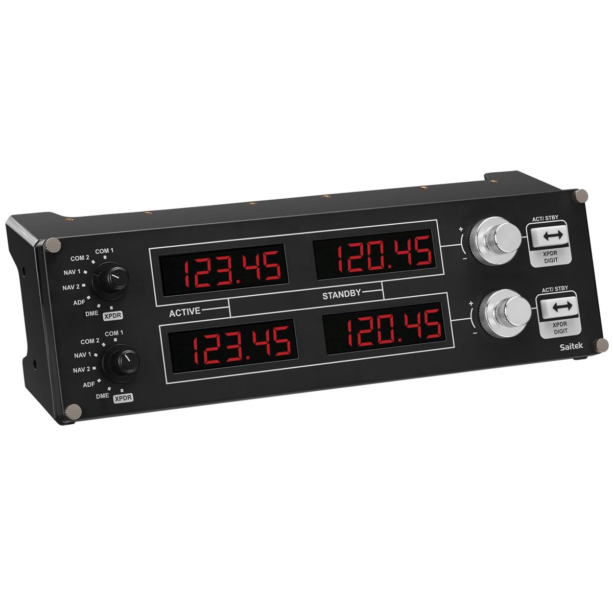 Logitech G Pro Flight Radio Panel - USB, Metal, Black, Model 945-000029