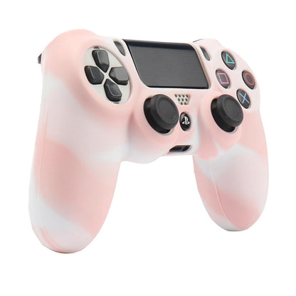 RALAN Pink PS4 Controller Skin Protector - Silicone Cover with 6 Pro Grips, Camouflage Pink & White, Fits PS4 Slim/Pro, 6.0 x 4.0 in
