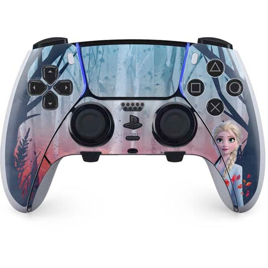 Skinit Decal Gaming Skin Compatible with PS5 DualSense Edge Pro Controller - Officially Licensed Disney Frozen II Elsa Design
