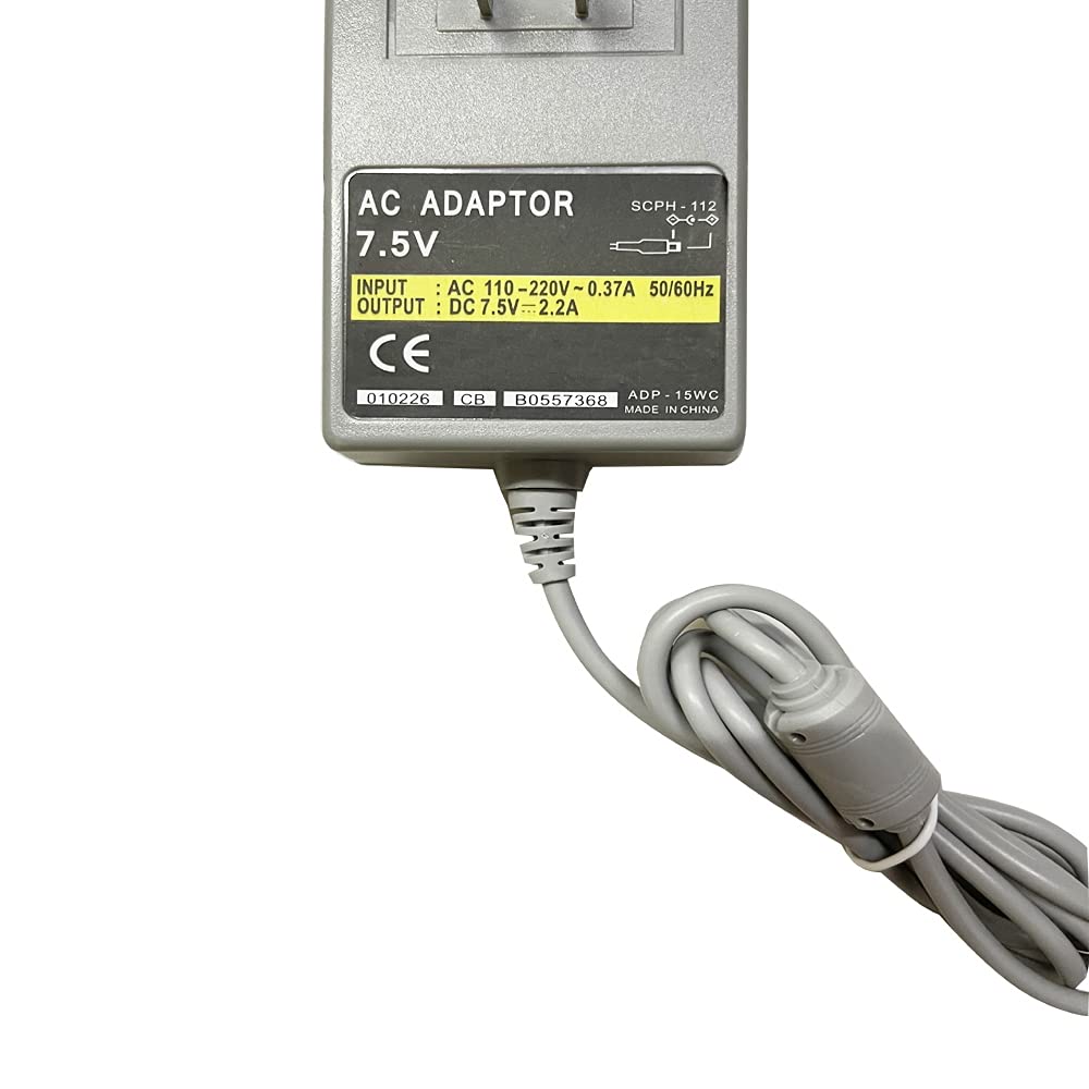 RUITROLIKER AC Power Supply Adapter for PS1 Console with Charging Cable - Model 59cee316