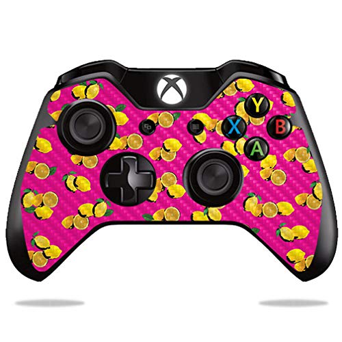 MightySkins Carbon Fiber Skin for Microsoft Xbox One or One S Controller - Make Lemonade | Protective  Durable Textured Carbon Fiber Finish | Easy to Apply  Remove  and Change Styles | Made In The USA