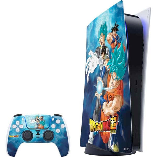 Skinit Decal Gaming Skin Compatible with PS5 Digital Edition Bundle - Officially Licensed Dragon Ball Super Goku Vegeta Super Ball Design