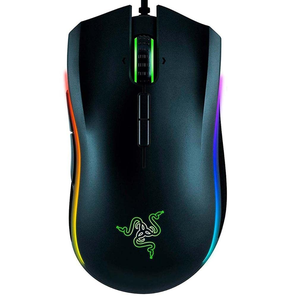 Razer Mamba Tournament Edition Gaming Mouse - 16,000 DPI, Ergonomic, Chroma, Black, Model RZ01-01370100-R3U1