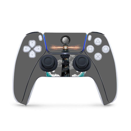 MightySkins Gaming Skin for PS5 / Playstation 5 Controller - Wave Anchor | Protective Viny wrap | Easy to Apply and Change Style | Made in The USA
