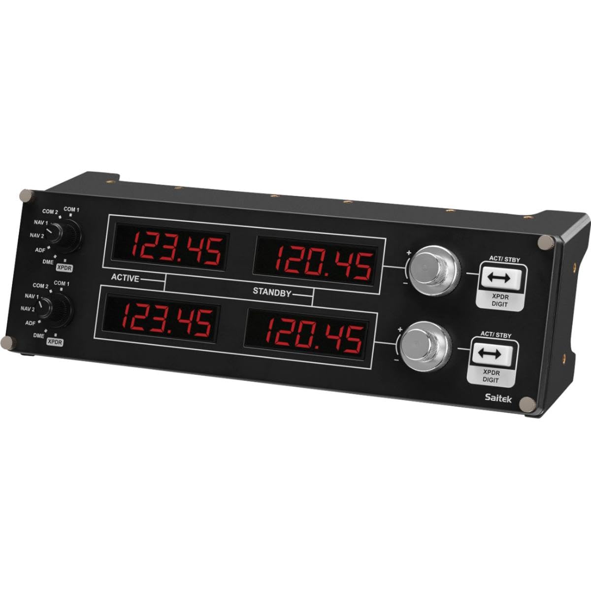 Logitech G Pro Flight Radio Panel - USB, Metal, Black, Model 945-000029