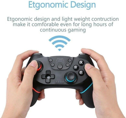 Lyyes Wireless Pro Switch Controller Joystick, 2 Pack, Black, Compatible with Switch/Lite/Switch 2, Model SW001