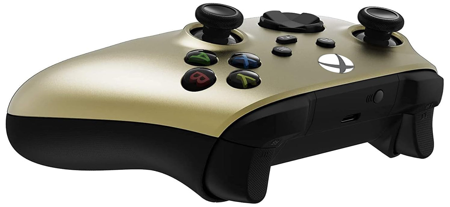 Custom Controllerzz Wireless Controller for Xbox Series X/S & One - Soft Touch Feel - Matte Gold Finish
