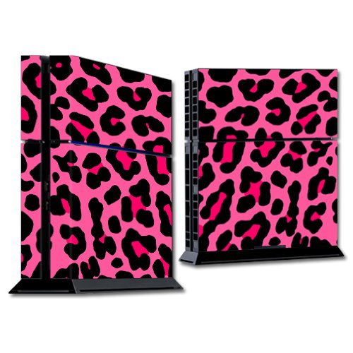 MIGHTY SKINS PS4 Console Skin - Pink Leopard Vinyl Decal, 25 x 12 in, Easy Apply/Remove, Durable Cover