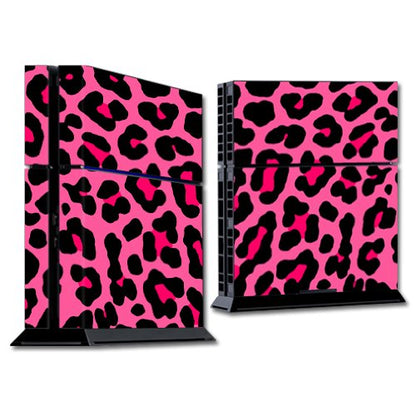 MIGHTY SKINS PS4 Console Skin - Pink Leopard Vinyl Decal, 25 x 12 in, Easy Apply/Remove, Durable Cover
