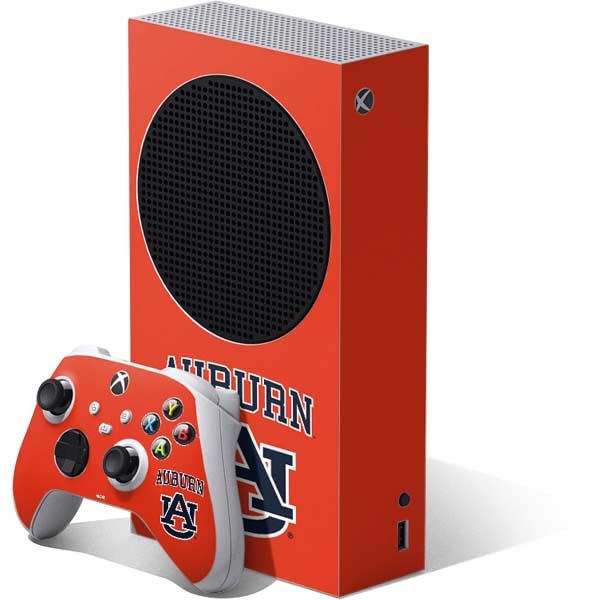 Skinit Decal Gaming Skin Compatible with Xbox Series S Bundle - Officially Licensed Auburn University AU Orange Design