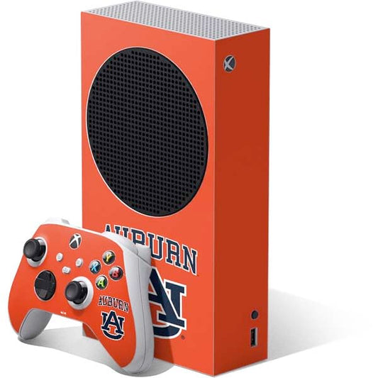Skinit Decal Gaming Skin Compatible with Xbox Series S Bundle - Officially Licensed Auburn University AU Orange Design