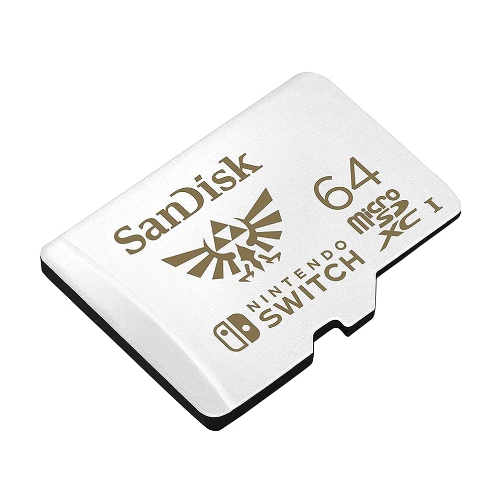 SanDisk 64GB microSDXC UHS-I Card for Nintendo Switch - Black, Model SDSQXAT-064G-GN6ZA