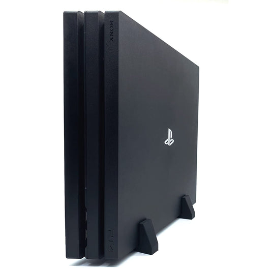 XM&QY PS4 Pro Vertical Stand - Non-Slip Silicone Feet, Steady Base for Cooling, Black