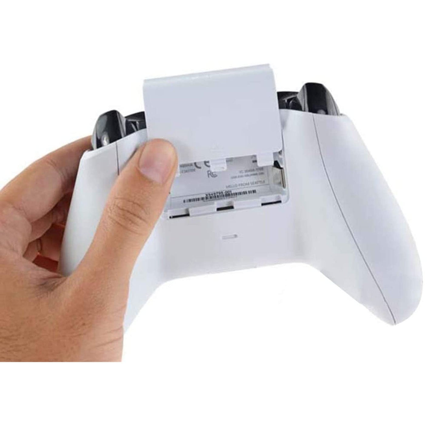 E-outstanding Xbox One/Xbox One S Battery Door Back Cover Replacement, Model BBCONEWC-W4, White, 4Pcs