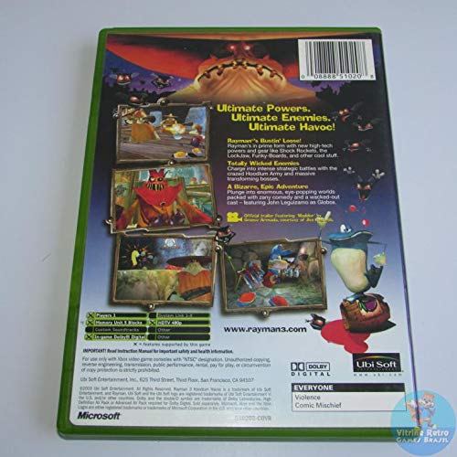 Ubisoft Rayman 3 Hoodlum Havoc - Xbox Game, Model 8888510208, Action-Adventure