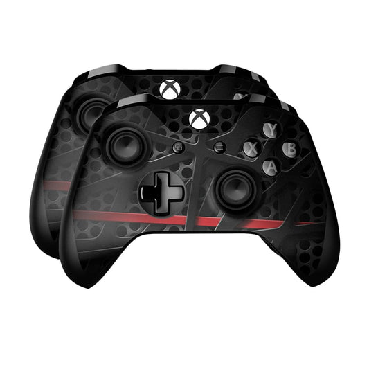Skin Compatible with Microsoft Xbox One Controller (2 Pack) - Tech Web - Premium 3M Vinyl Protective Wrap Decal Cover - Easy to Apply | Crafted in The USA by MightySkins