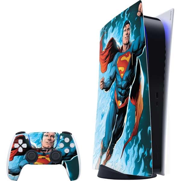 Skinit Decal Gaming Skin Compatible with PS5 Bundle - Officially Licensed DC Comics Superman Action Comics Cover #976 Art by Gary Frank Design