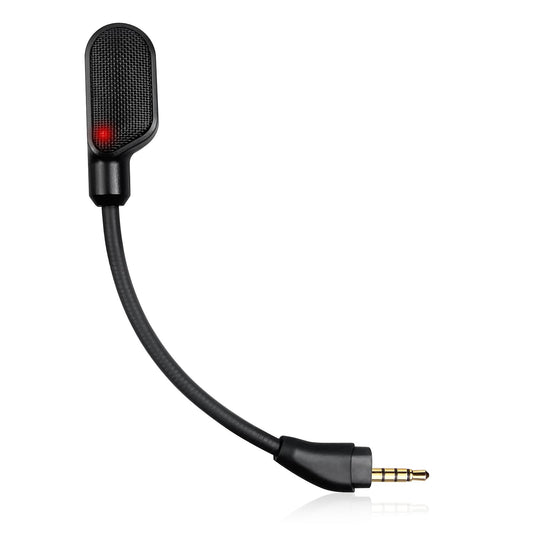 weishan Mic Compatible with Hypeformula Cloud III/Cloud 3 Gaming Headset  3.5mm Detachable Noise Cancelling Microphone Boom with Mute LED Indicator for PC  Xbox One  PS4  PS5