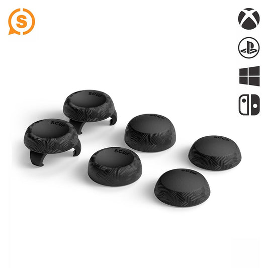 SCUF Universal Thumbstick Grips 6 Pack - Tactic - Black - Model 902-601-03-001-NA
