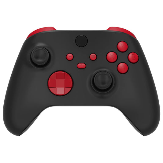 eXtremeRate Replacement Buttons for Xbox Series X & S Controller, Passion Red Custom Accessories Repair Bumpers Trigers Dpad ABX