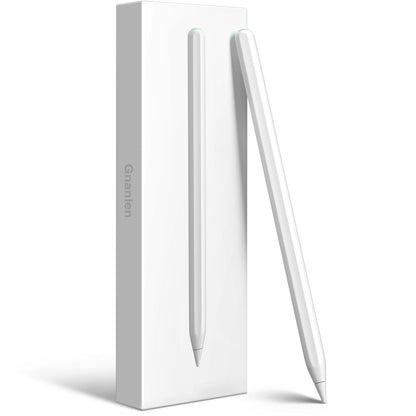 Gnanlen iPad Pencil 2nd Generation, Magnetic Wireless Charging, White, Model Pencil-01, Compatible with iPad Pro, Air, Mini