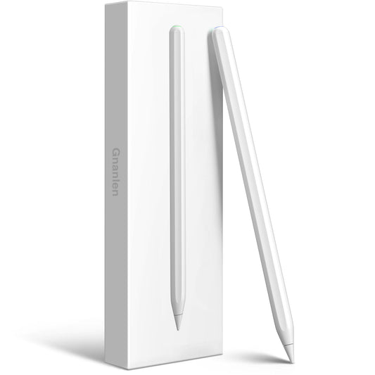 Gnanlen iPad Pencil 2nd Generation, Magnetic Wireless Charging, White, Model Pencil-01, Compatible with iPad Pro, Air, Mini