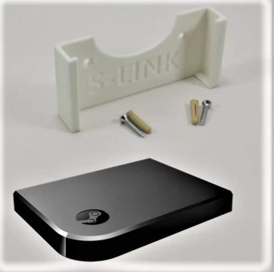 3D Cabin 3D Wall Mount Bracket Holder for Steam Link - White, Model: 3D SL WM 1 WHITE