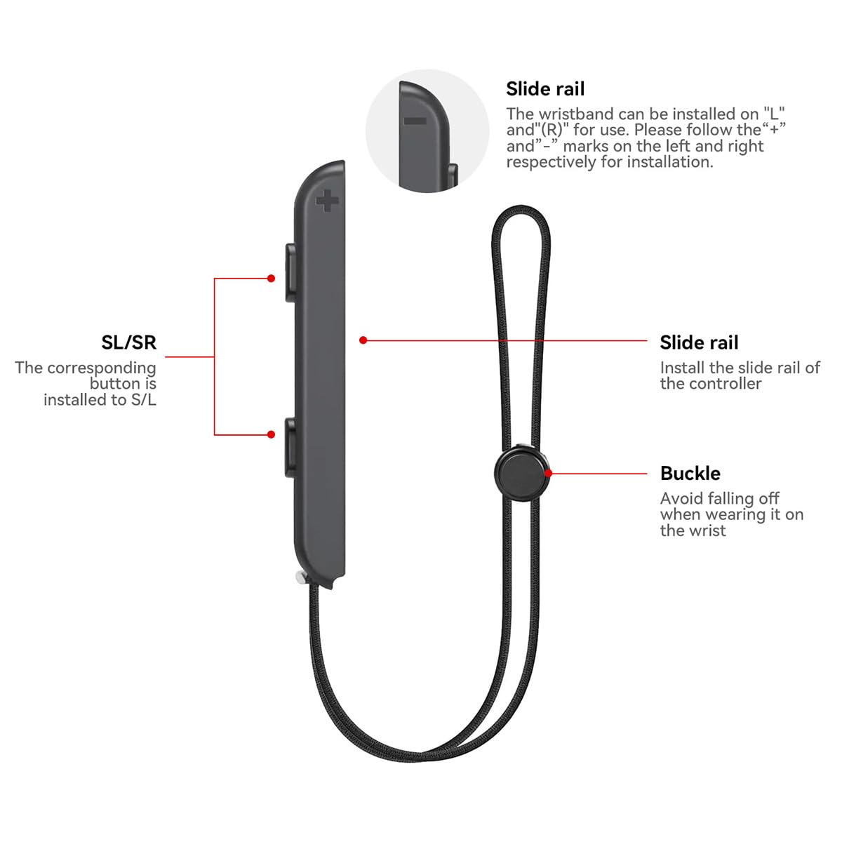 Myloso Wireless Controller for Switch - Motion Control, Dual Vibration - Color WS