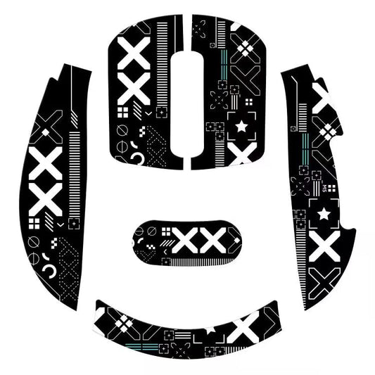 MANBASNAKE Mouse Anti Slip Grip Tape - Pre-Cut Griptape, Sweat Resistant, Ultra-Thin 0.5mm, Black