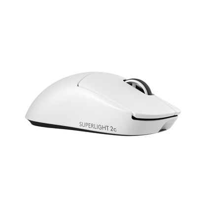 Logitech G PRO X Superlight 2c Wireless Gaming Mouse - 51g, Compact, 44K DPI, USB-C Charging, White, Model 910-007528