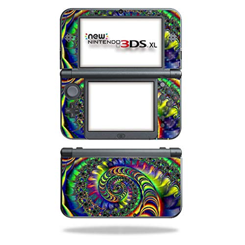 MightySkins Carbon Fiber Skin for Nintendo New 3DS XL (2015) - Acid | Protective  Durable Textured Carbon Fiber Finish | Easy to Apply  Remove  and Change Styles | Made in The USA