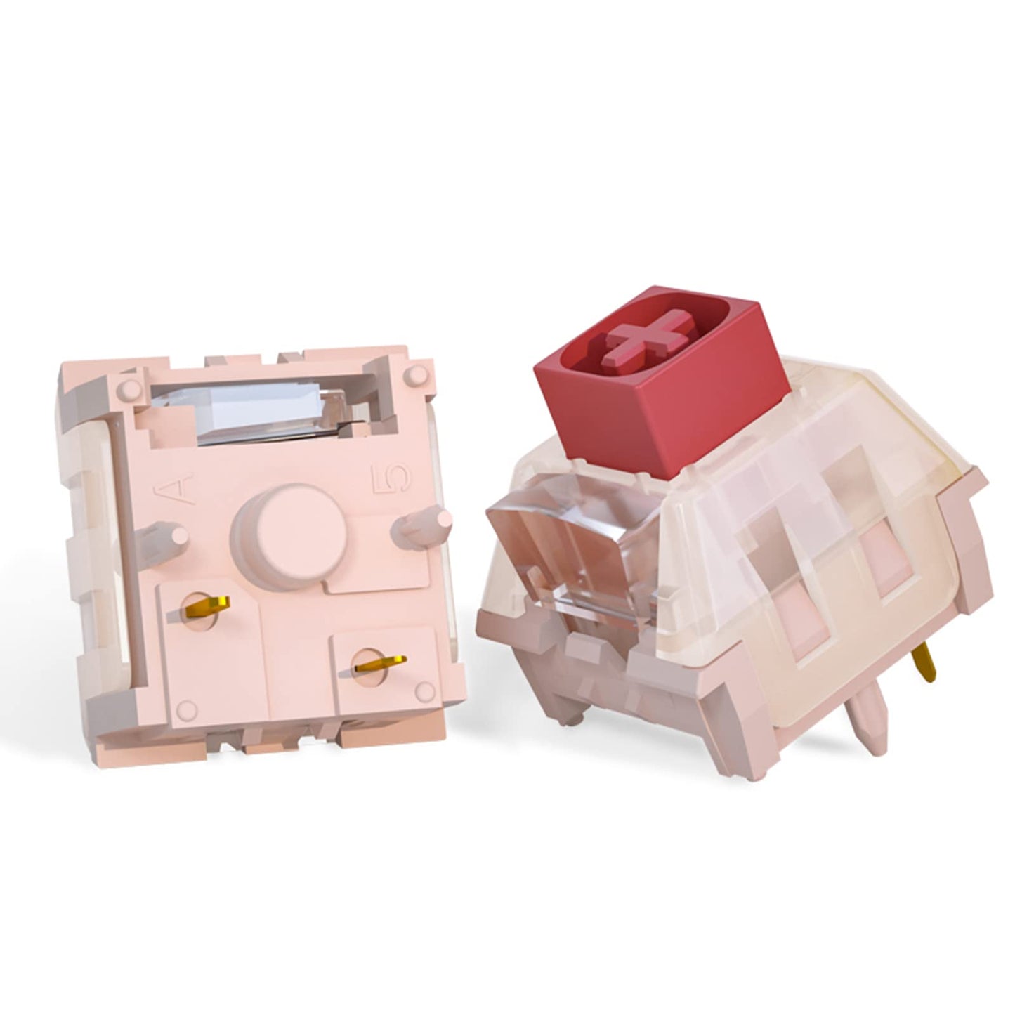 DRAOZA Kailh Box Pudding Switches - RGB SMD 5 Pin, Waterproof, 36PCS for MX Mechanical Gaming Keyboards, Compatible with Cherry MX