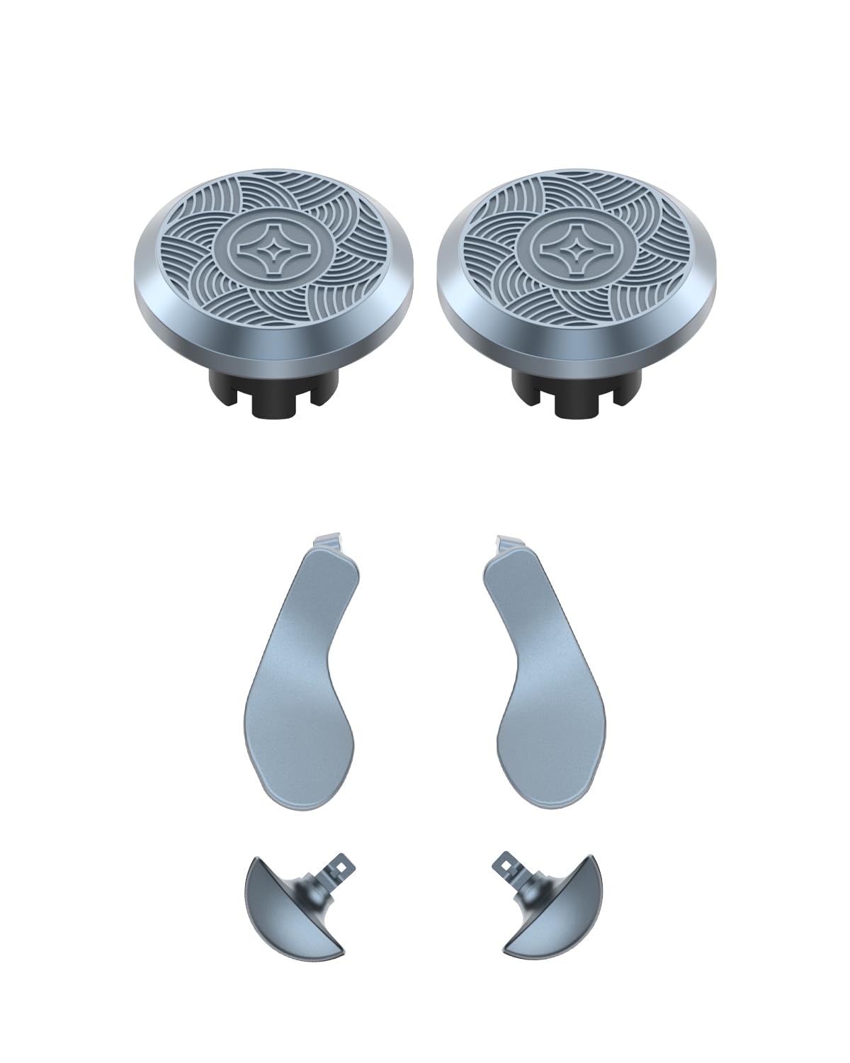 KD.FLY Metal Thumbsticks & Back Paddles for PS5 Edge Controller Joystick Replacement  Custom Analog Thumb Sticks Caps for PS5 Dual Sense Edge Stick Module  2 Joystick  4 Back Buttons  Sacred Geometry