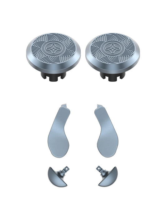 KD.FLY Metal Thumbsticks & Back Paddles for PS5 Edge Controller Joystick Replacement  Custom Analog Thumb Sticks Caps for PS5 Dual Sense Edge Stick Module  2 Joystick  4 Back Buttons  Sacred Geometry