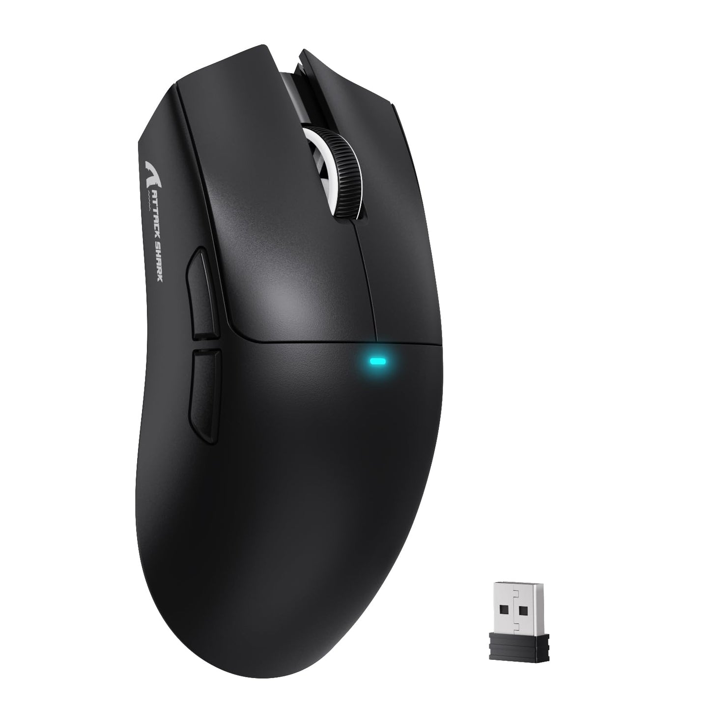 MAMBASNAKE Attack Shark X11SE Lightweight Wireless Gaming Mouse  Tri-Mode 2.4G/USB-C Wired/BT  22K DPI  PAW3311 Optical Sensor  59g  5 Programmable Buttons  300mAh Battery for PC/Mac(Black)