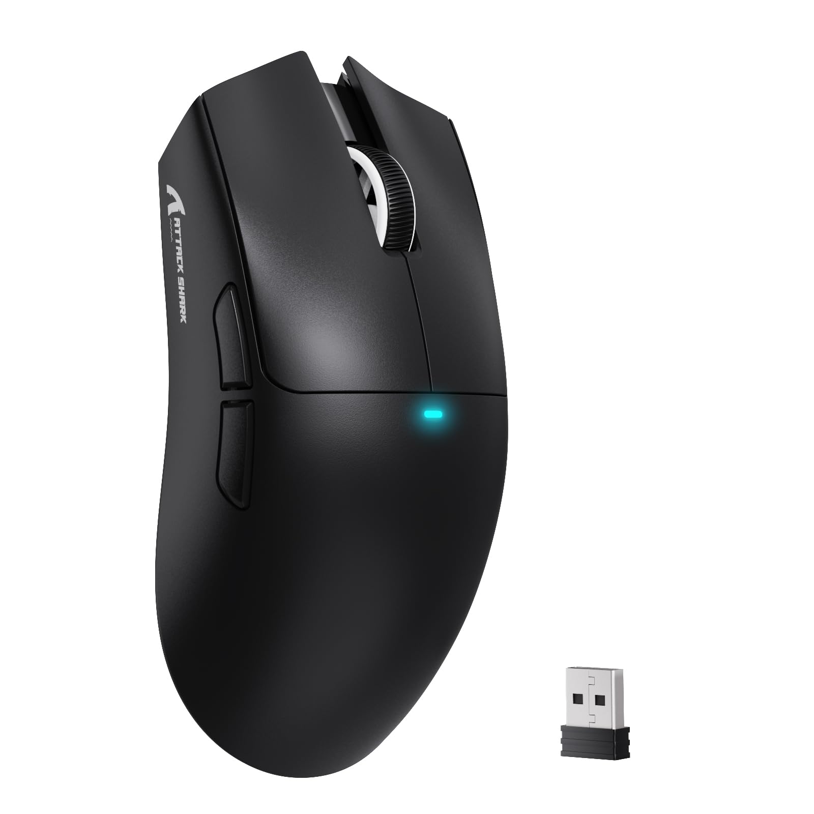MAMBASNAKE Attack Shark X11SE Lightweight Wireless Gaming Mouse  Tri-Mode 2.4G/USB-C Wired/BT  22K DPI  PAW3311 Optical Sensor  59g  5 Programmable Buttons  300mAh Battery for PC/Mac(Black)