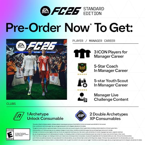 EA SPORTS FC 26 - PlayStation 4, Model ECCA38536XBX, Sports Game, Electronic Arts
