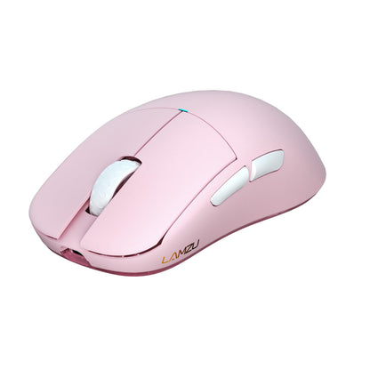 Lamzu Atlantis Mini Champion Edition Wireless Gaming Mouse - Ultra Lightweight 51g, 30000 DPI, Light Pink, Optical Switch, Symmetrical Design