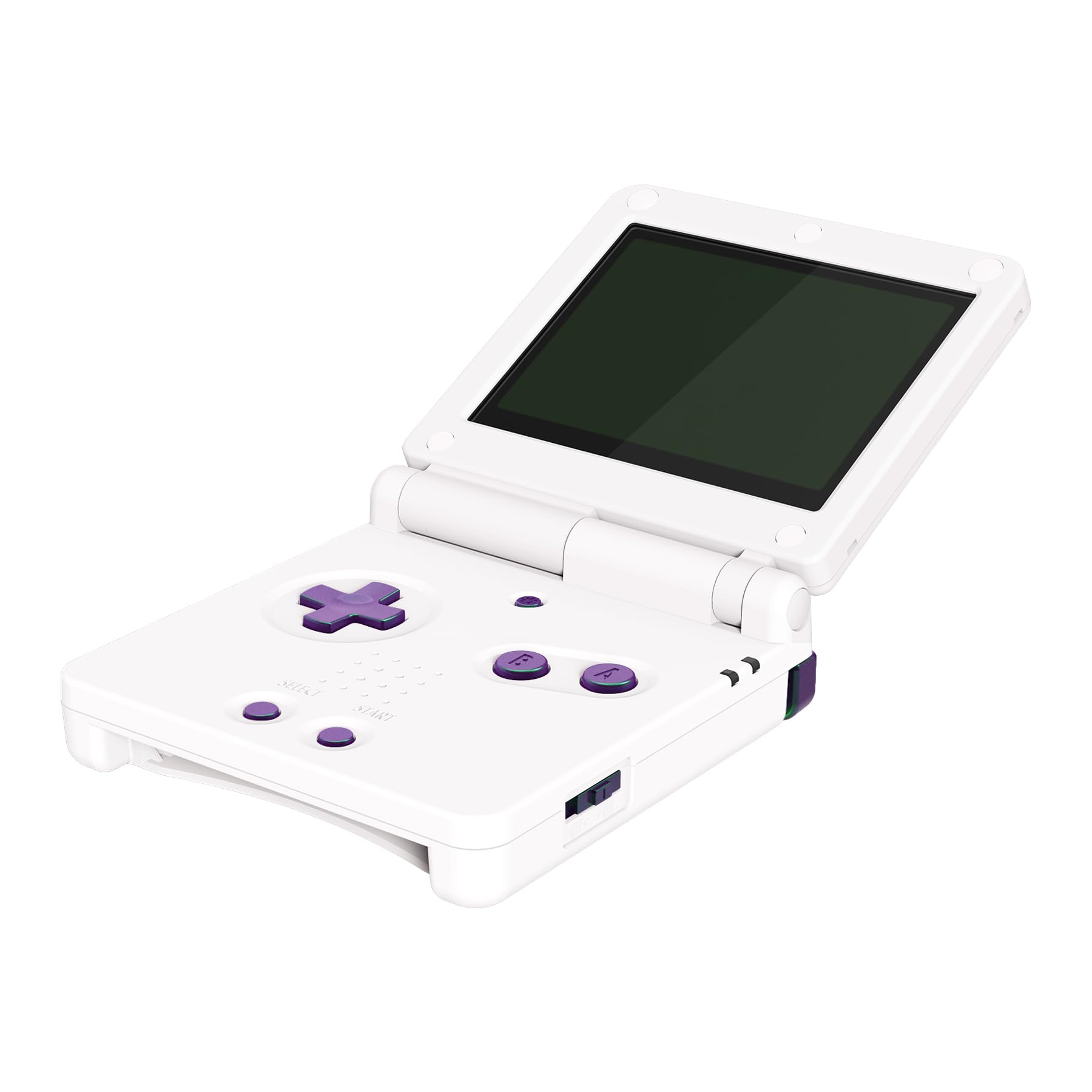 eXtremeRate Chameleon Green Purple Custom Full Set Buttons for Gameboy Advance SP  Replacement A B L R Button Power On Off Volume Button D-pad Key for GBA SP Console - Console NOT Included