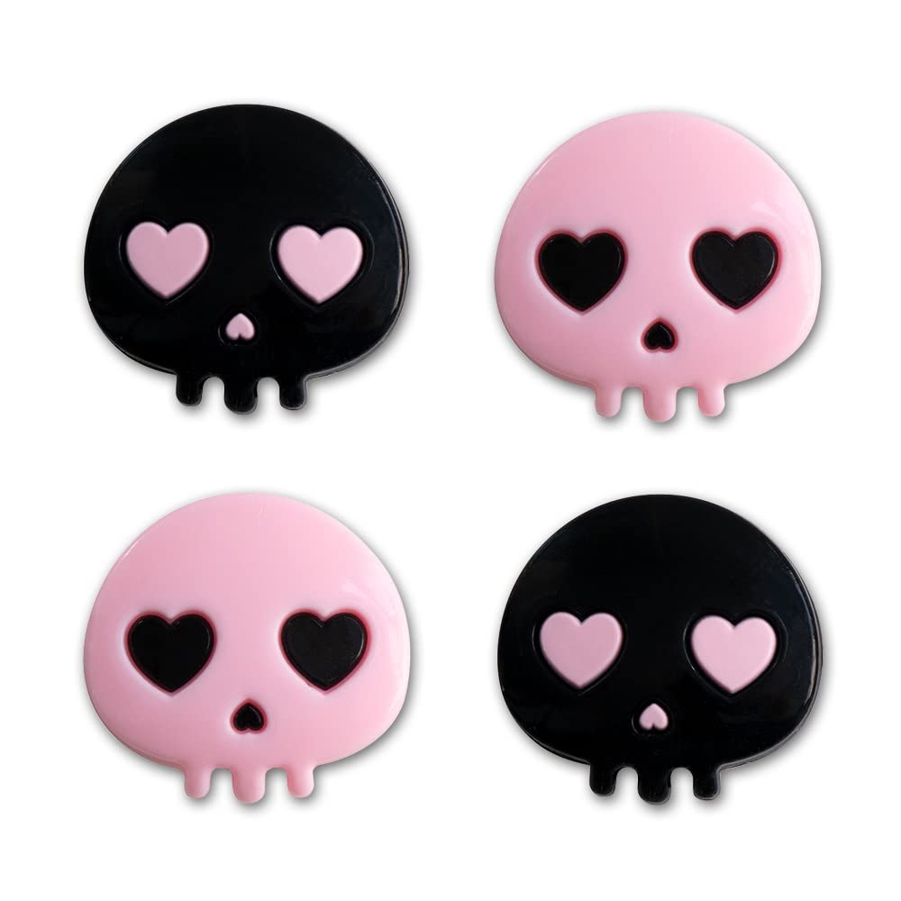 PERFECTSIGHT Switch Thumb Grips  Cute Halloween Skull Joystick Caps for Nintendo Switch  4 PCS Thumbstick Cover for Switch Lite  Switch OLED  Analog Stick Button Cover for NS Joycon Controller