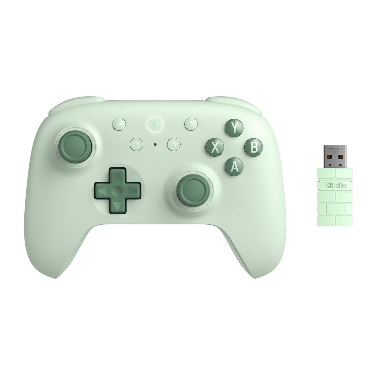8Bitdo Ultimate 2C Wireless Controller for Windows PC and Android  with 1000Hz Polling Rate  Hall Effect Joysticks and Hall control buttons  and Remappable L4/R4 Bumpers (Green)