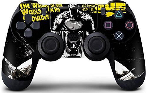 Skinit Decal Gaming Skin Compatible with PS4 Controller - Officially Licensed DC Comics Superman Last Son of Krypton Design
