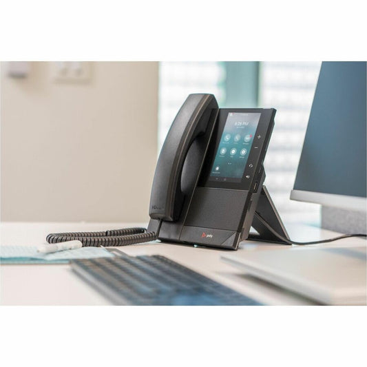HP Poly CCX 505 IP Phone - Corded/Cordless - Bluetooth, Wi-Fi - Black - VoIP - 5" LCD - Model 82Z82AA