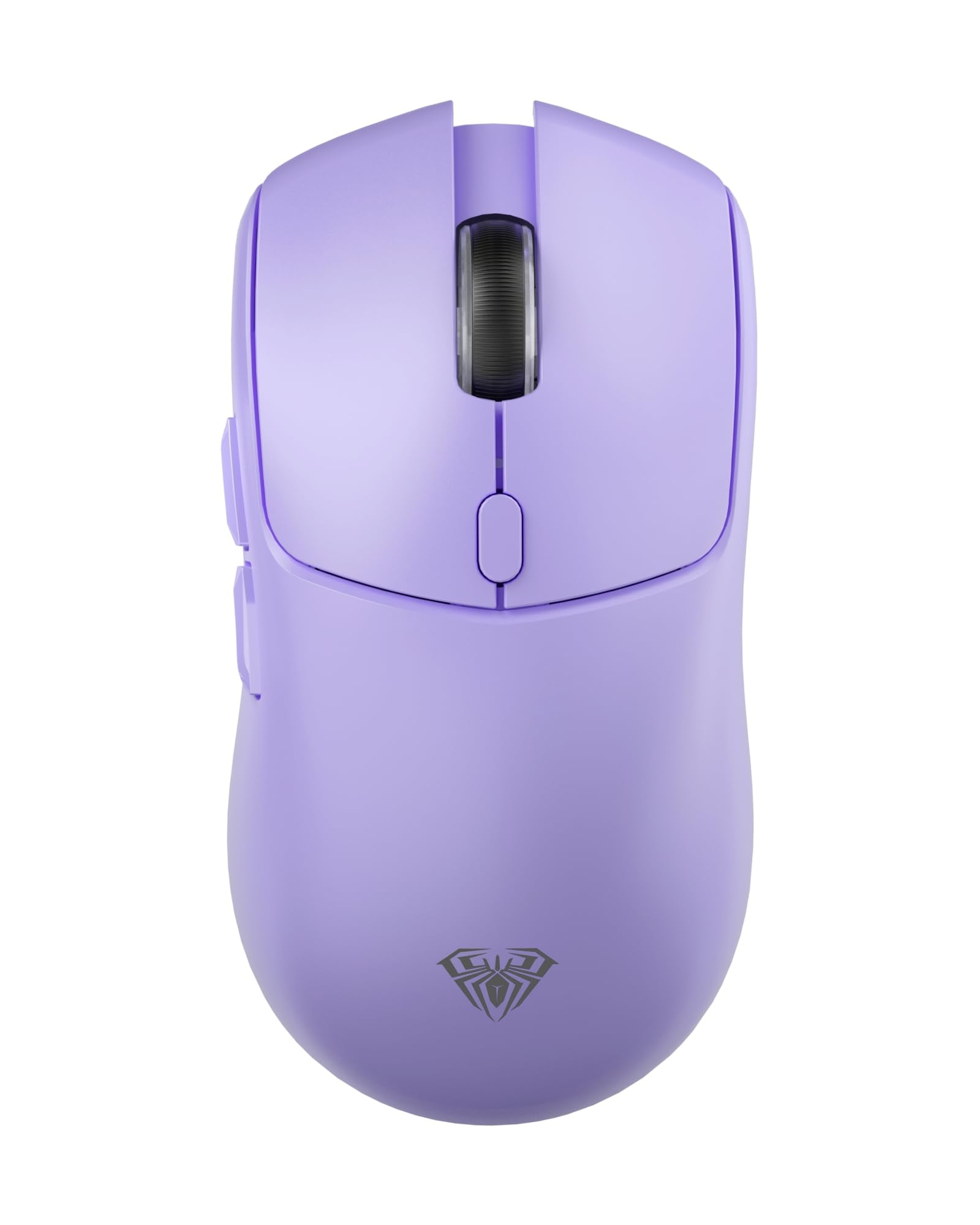 AULA SC580X Wireless Gaming Mouse - Tri-Mode 2.4G/BT5.0/USB-C, 12000 DPI, Light Purple, Rechargeable, 6 Programmable