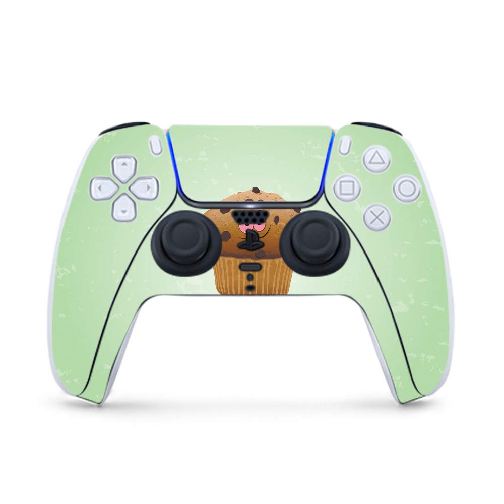 MightySkins Gaming Skin for PS5 / Playstation 5 Controller - Baked | Protective Viny wrap | Easy to Apply and Change Style | Made in The USA