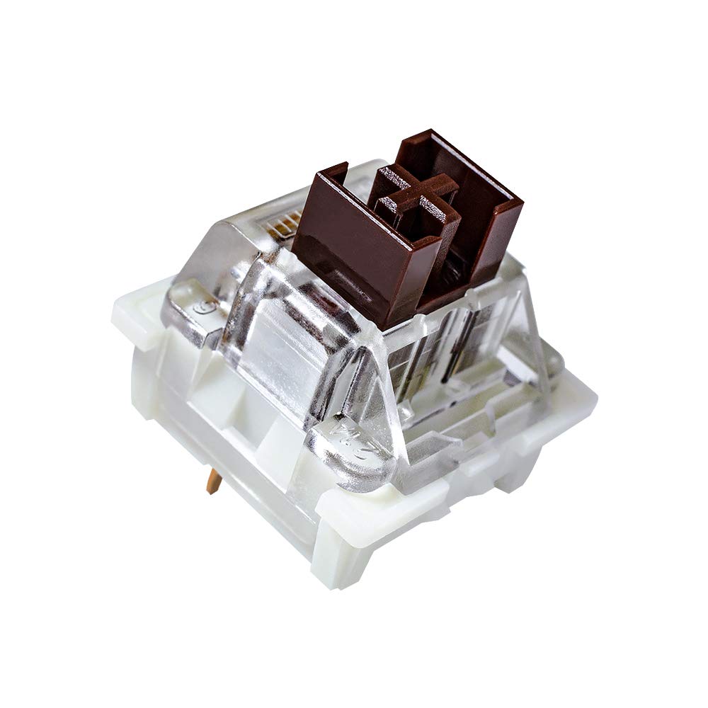 Outemu (Gaote Brown Switches 20 Pack  3-Pin Tactile 50gf Dustproof RGB Key Switches - Cherry MX Equivalent DIY Replaceable for Mechanical Gaming Keyboard