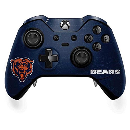 Skinit Decal Gaming Skin Compatible with Xbox One Elite Controller - Officially Licensed NFL Chicago Bears - Alternate Distressed Design
