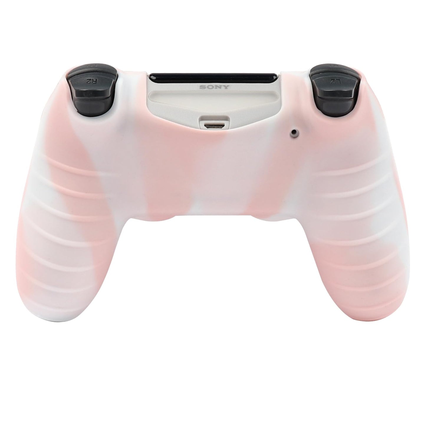 RALAN Pink PS4 Controller Skin Protector - Silicone Cover with 6 Pro Grips, Camouflage Pink & White, Fits PS4 Slim/Pro, 6.0 x 4.0 in